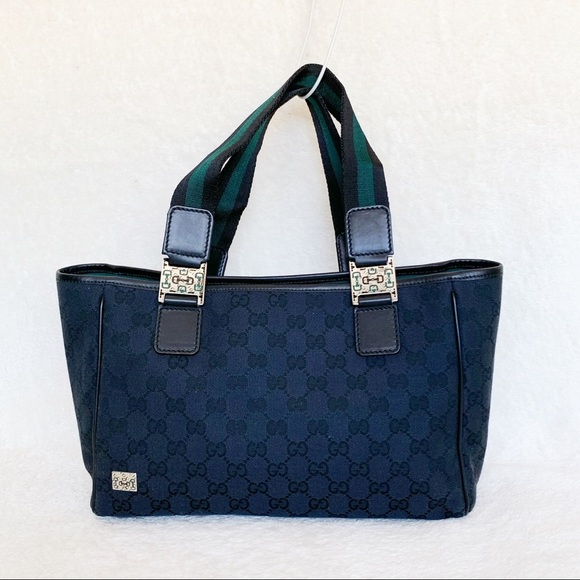 NWT Authentic Gucci Horsebit Woven GG Tote Bag - Picture 1 of 7